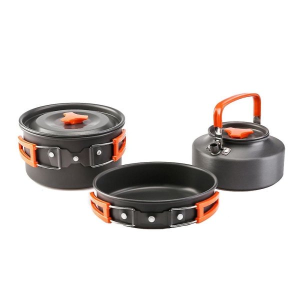 Camping Köksredskap Kit, Utomhus Camping Matlagning Set Vattengryta Pan Vattenkokare Camping Köksredskap Tillbehör