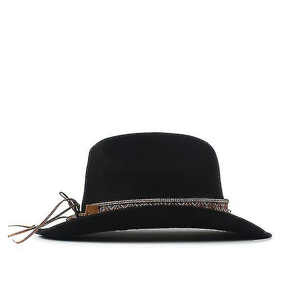 Unisex västerländsk cowboyhatt för cap konstläder