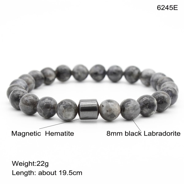 2 armband kristall yoga pärlor stretch armband justerbar naturlig ädelsten vulkanisk malakit pärlarmband