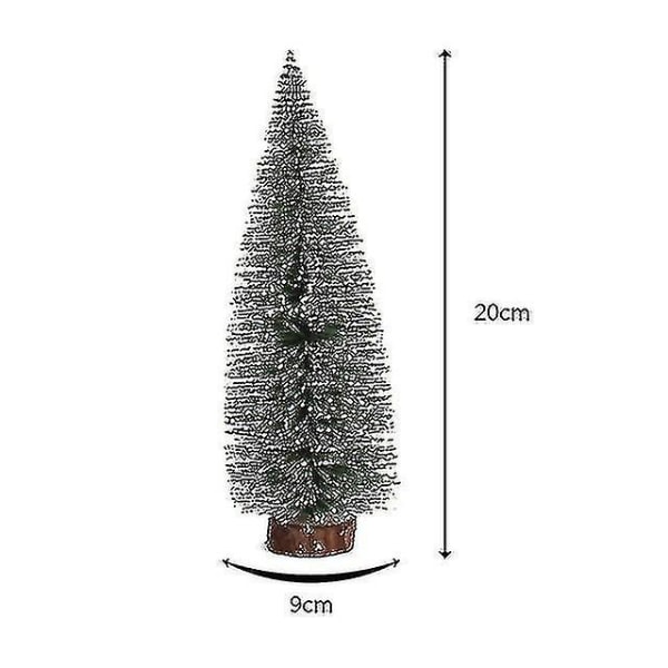 1 mini tall julgran konstgjord bordsskiva dekorationer Festival plast miniatyr träd 2024 nyårsdekorationer för jul