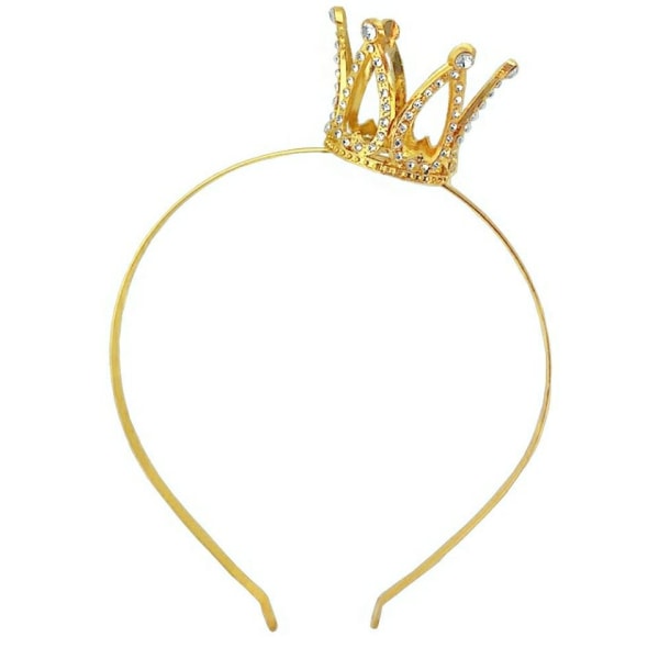 Strass födelsedagskrona tiara för tjejer prinsessa dekorativa pannband barnkrona