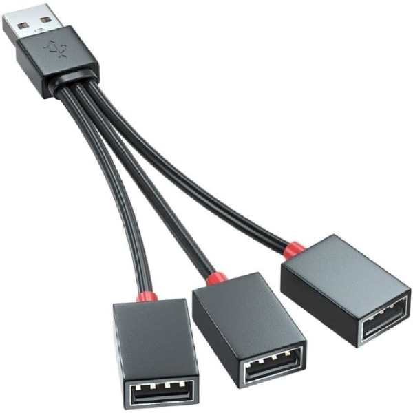 USB splitterkabel USB hane till 3 honor förlängningssladd kontakt USB port Hub Laddare