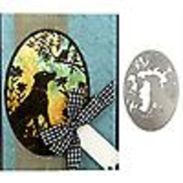 Dog Bird Oval Cutting Dies Diy Scrapbook Relief Paper Card Making Stencil Form