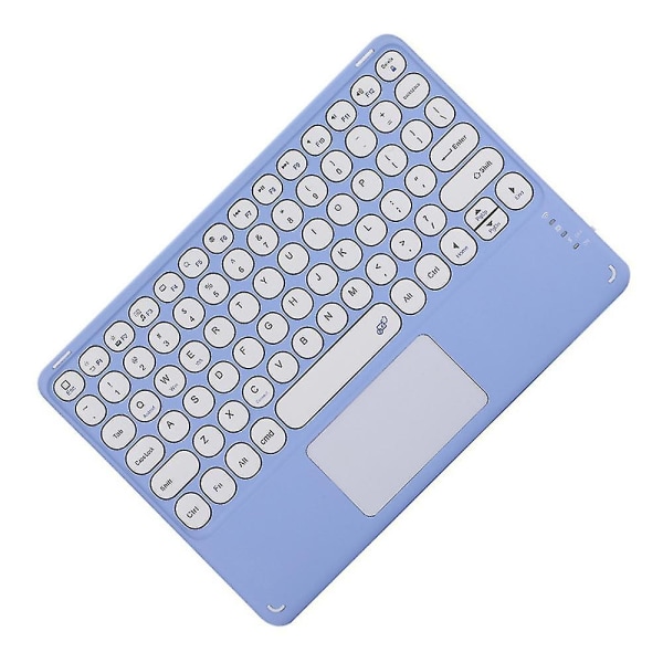 10-tums Bluetooth tangentbord Touch, trådlöst tangentbord Ultratunt bärbart med styrplatta, inbyggt uppladdningsbart batteri
