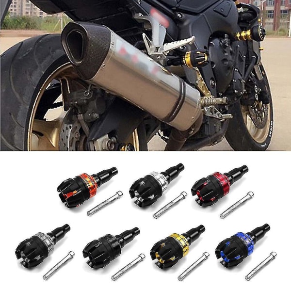 Motorcykelram Crash Pad Motor Stator Sliders Skydd Universal 10mm delar