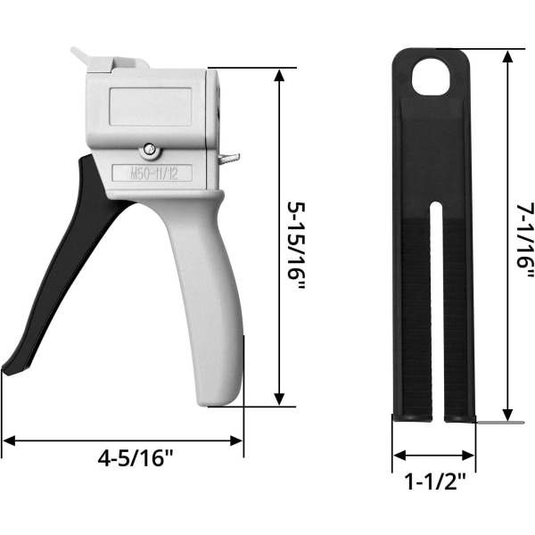 50 ml epoxilimverktygshandtag limblandning, 1:1 och 2:1 presspips limpistol limpistol dispenser