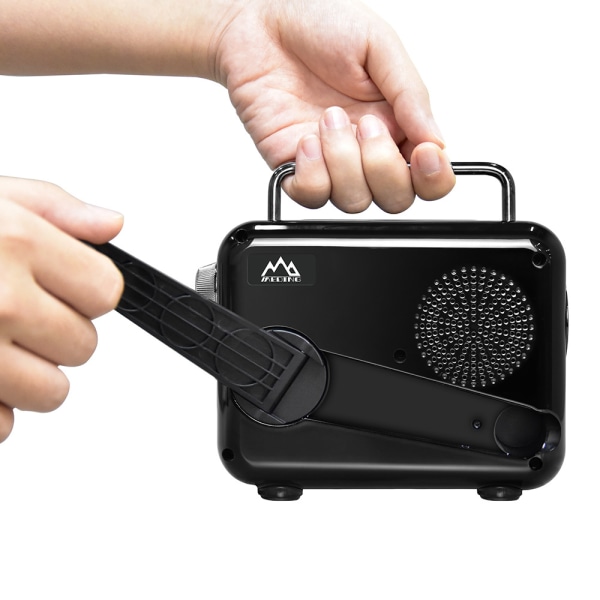 Bärbar Radio Solar Charging 2000mAh Bluetooth högtalare