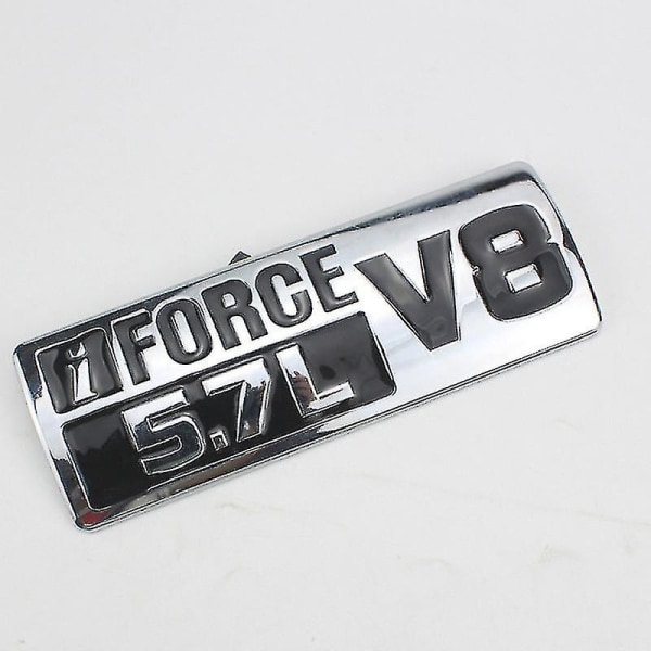 1 st 3d Abs I Force 5.7l V8 Bilhuv Fender Trunk Bakre Motorhuv Namnskylt Dekal Emblem Badge Sticker For To/yota