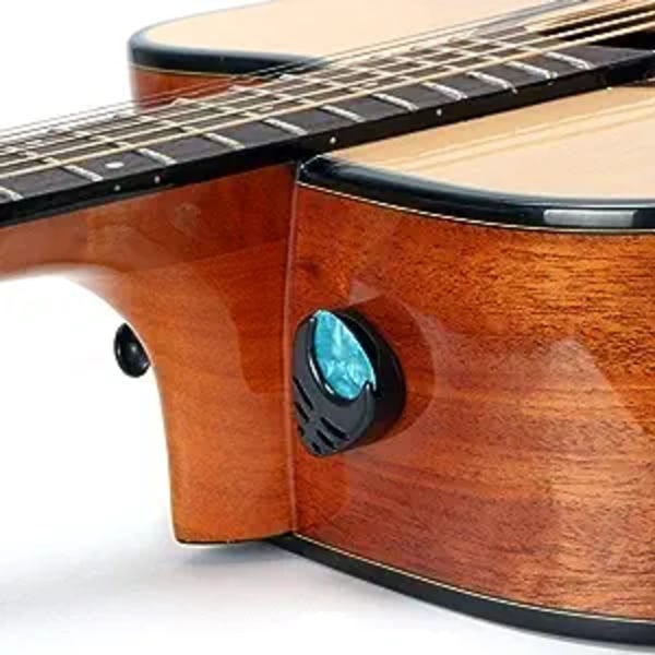Gitarrplockar och gitarrplockhållare Lätt att fästa hållare på gitarr + 10 gitarrplockar (svart hållare)