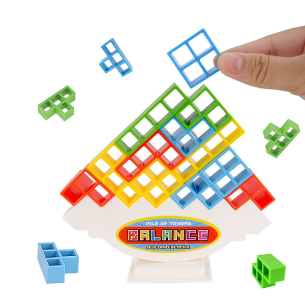 Ryska byggklossar Balanserande staplingsleksaker för barn Vuxna Pusselmonterad Tetrismontering