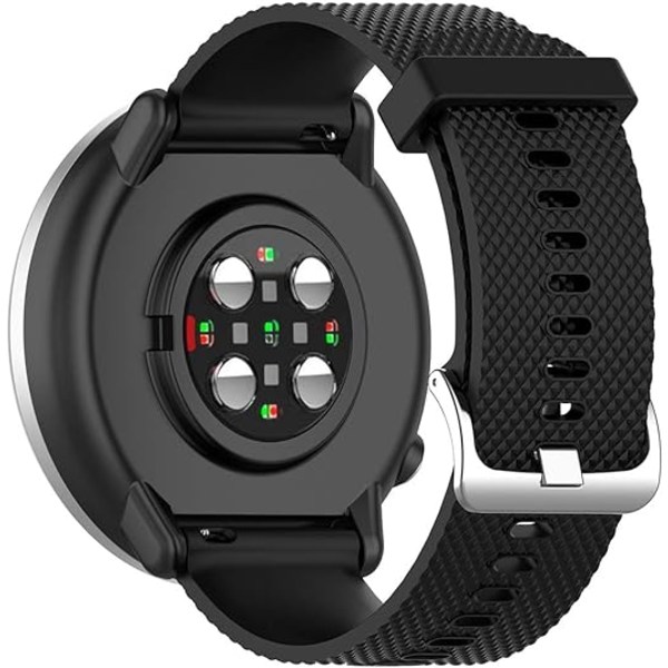 Fashionabla rutiga sportremmar i silikon för Huami GTS watch Samsung Garmin vivoactive 4