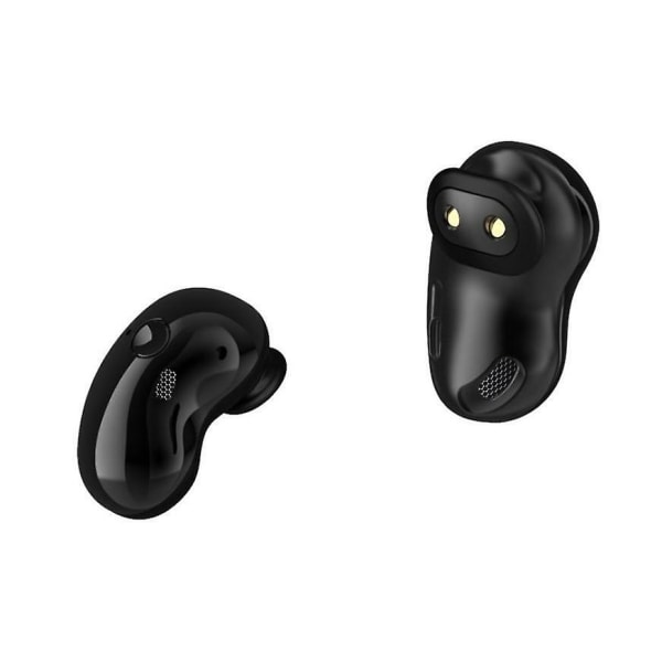 Trådlösa Bluetooth hörlurar In-ear Mini Led Digital Display-hörlurar Svarta