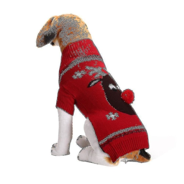 Jultröjor för husdjur Hund Katt Semestertröjor Valp Rentröjor Vinterstickat varma kläder för husdjur Xxs-xxl