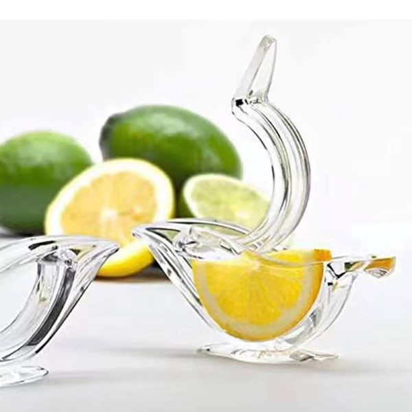 2 citron juicer mini juicer manuell transparent liten frukt bärbar manuell citron juicer