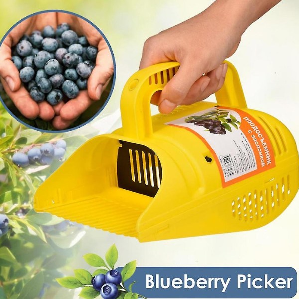Superpraktiskt multifunktionellt plockverktyg för blåbär för att skörda frukt
