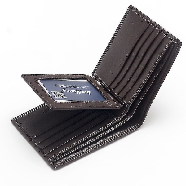 Plånbok Man Läder Veritable - Plånbok Man Stor kapacitet Pocket Slip Pices Valuta - Plånbok och korthållare Man Ung