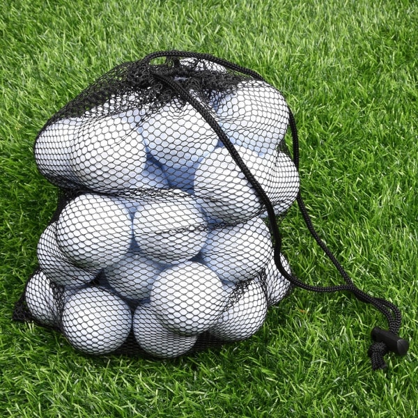 nätväska tennisbollar 4-delad mesh för golfrack för 50 golfbollar