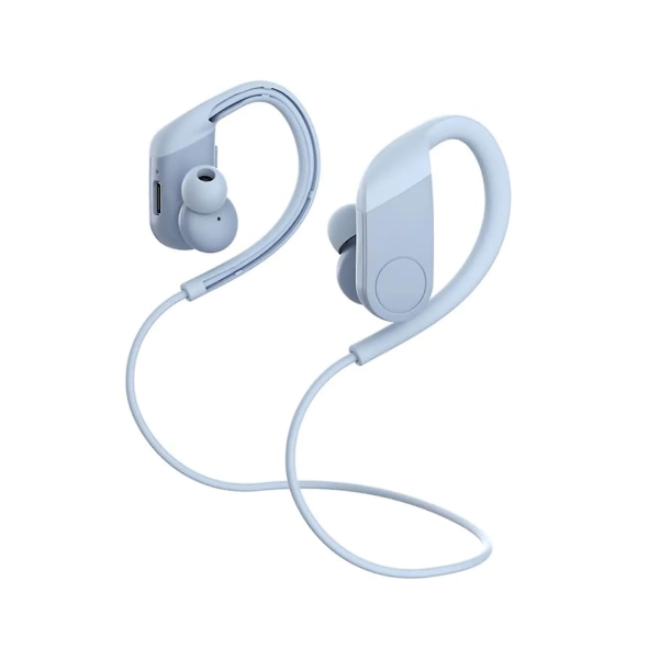 Bluetooth In-ear hörlurar Öronkrok Vattentät trådlös sporthörlur Blå