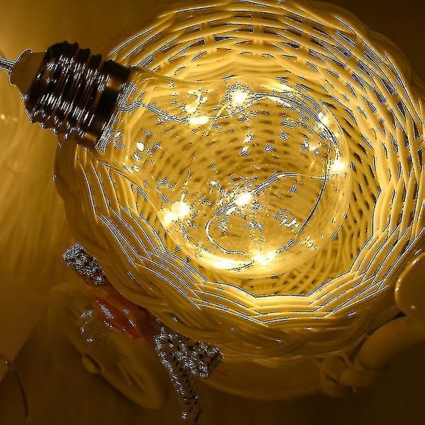 Batteridrivna Globe String Lights, Vattentät 44 ,3m 80 Led Crystal Ball, inomhus utomhus LED Fairy Lights