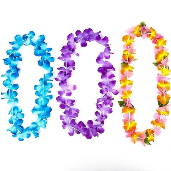 36st Hawaiian Leis halsband Garlands Beach Party dekorationer