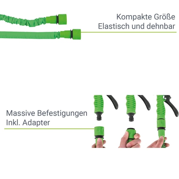 Flexibel trädgårdsslang expanderbar upp till 30m 30 m
