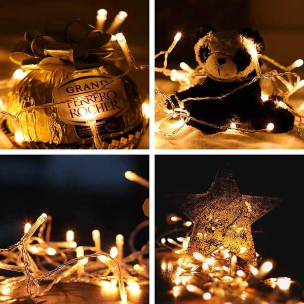 LED-slingor, julbelysning, gardinljus