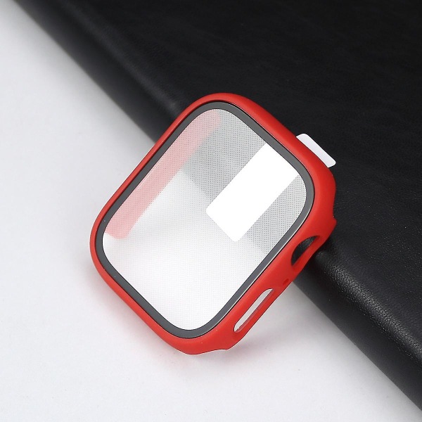 Cover till Apple Watch Case 45 mm 41 mm 44 mm 40 mm Skärmskydd Bumper Shell + Glas Iwatch Series 3 4 5 Se 6 7 Tillbehör