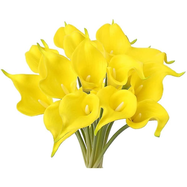 20st konstgjord Calla Lily Flower Bukett Pu Realistic Touch konstgjord blomma,