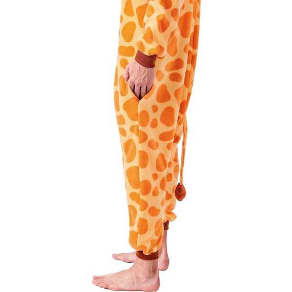 Pyjamas i ett stycke, djurdräkt för giraff i ett stycke L