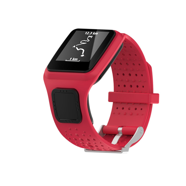 Watch Silikonarmband Armband Armband för TomTom Multi-Sport/Runner (röd) red