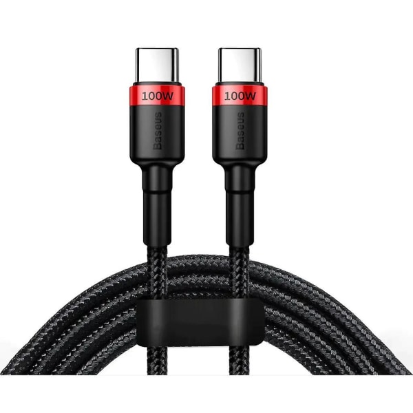 100w USB C till typ C-kabel Pd Snabbladdare Laddningskabel för Samsung Galaxy S21 S22 S23 2m