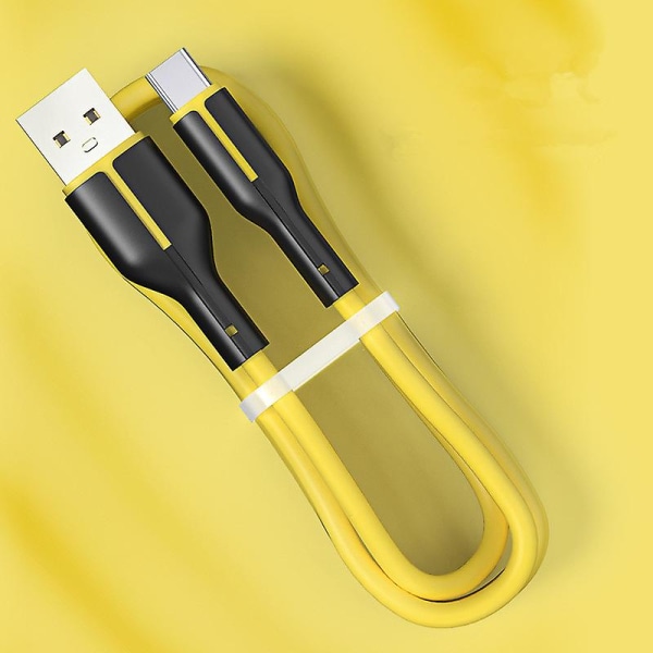 1m Type-c Laddningskabel 3a USB C Snabbladdare Datasladd För Samsung Huawei -gul