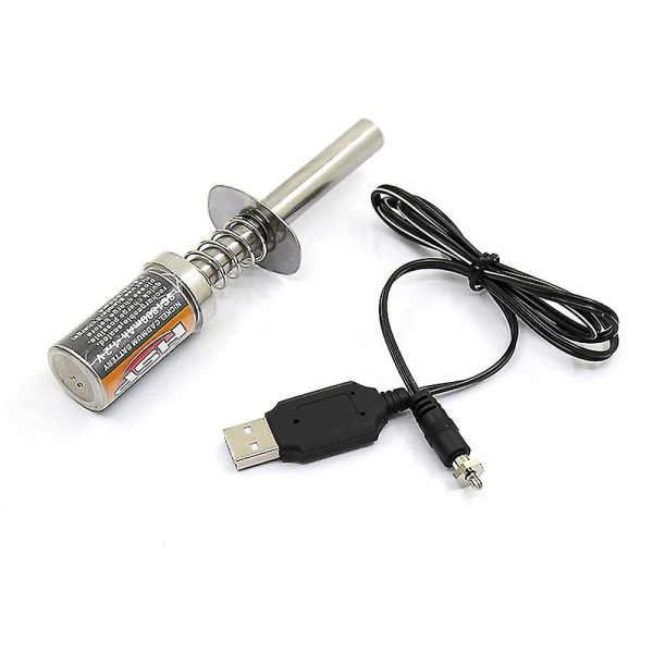 Nitro 1,2 V 1800mah Glödstift Starter Tändare USB Laddare För Rc Bil