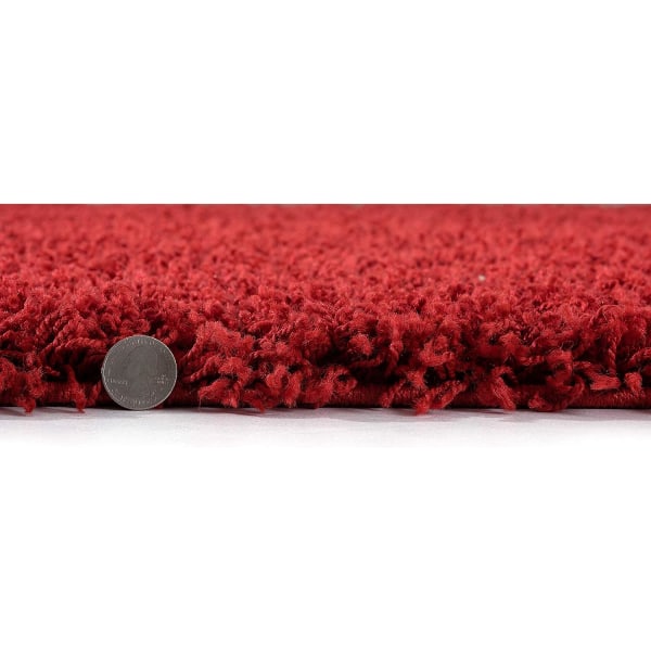 matta med lång lugg Matta vardagsrum - röd, hög lugg, lång lugg, mattor, modern, storlek: 120 x 170 cm