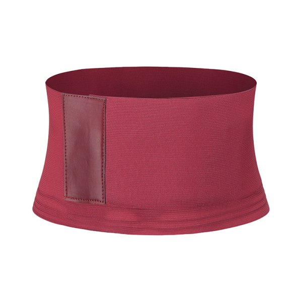 Kvinnors träningsbälten Yoga Fitness Korsett Magekontrollbälte Midjestöd Midjetränare Bälte Trimmer Shapewear wine red