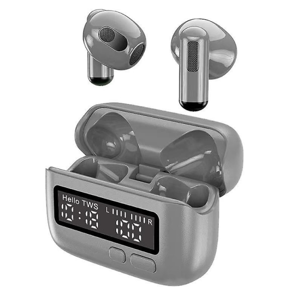 Bärbara trådlösa Bluetooth hörlurar Sportspel In-ear Stereo Retro-stil trådlösa hörlurar - grå