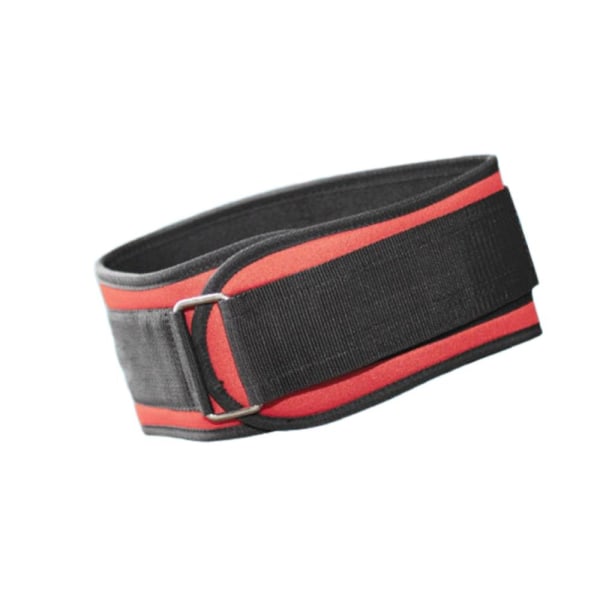 Stöd för nedre ryggbälte Bälte Spännband Midjetrimmer Fitness Protection Lumbar-röd M