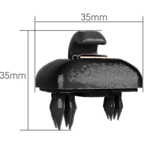2 st Interiör Svart solskyddskrokfäste Kompatibel med 2013-2016 A1 A3 A4 A5 Q3 Q5 (h-3)