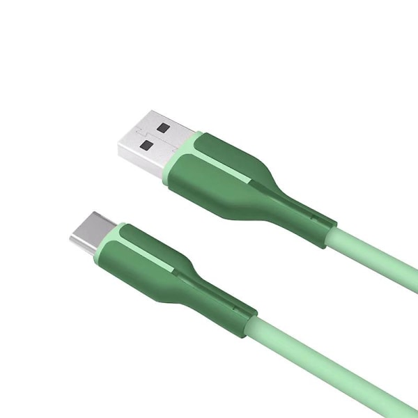1m Type-c Laddningskabel 3a USB C Snabbladdare Datasladd För Samsung Huawei -grön