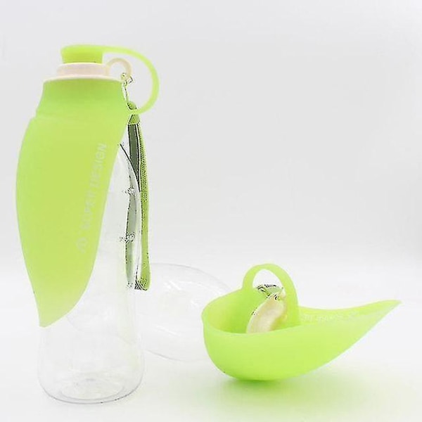 Husdjurshund Bärbar vattenflaska Lövformad behållare Utflyktstillbehör för utomhusresor att dricka