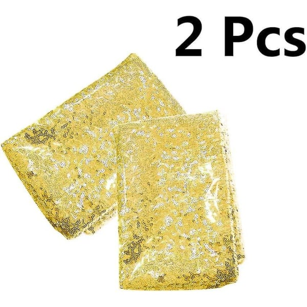 2pack 12 X 108 tum Glitter Guld Paljett Bordslöpare För födelsedag Bröllop Förlovning Bröllopsdusch Baby Shower Bachelorette Semesterfest Fest