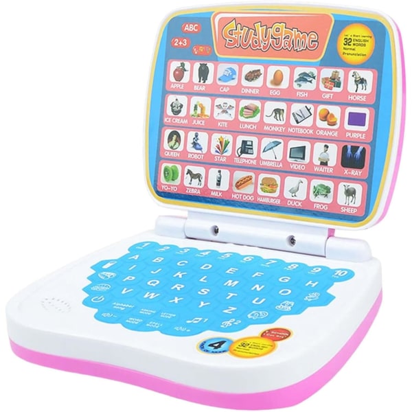 Toddler , Leksaker Liten bärbar dator 5 inlärningslägen Engelska Bygg minnesfärdigheter för hemmet