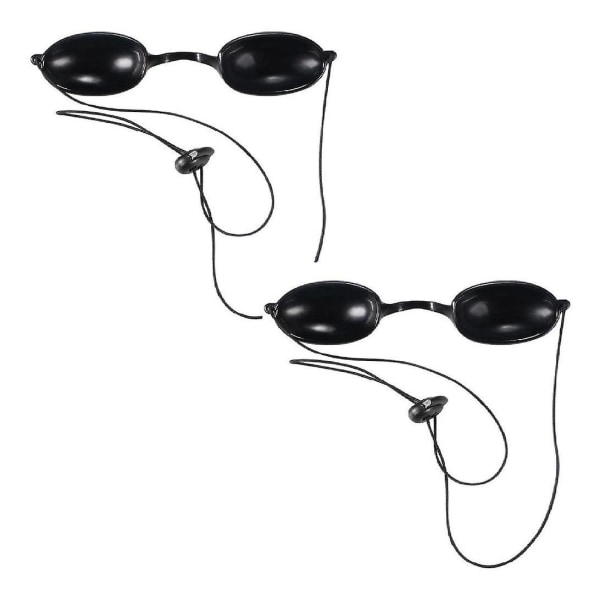 Flexibel solarieglasögon, solariemaskin solarie rött ljus Skönhet kabinglasögon Anti-uv ljus våg blå röd violett ljus ögonskydd (