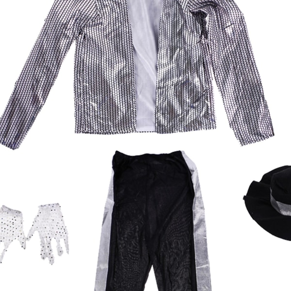 Pojkar Barn Michael Jackson Kostymer Performance Halloween Fancy Dress Xl