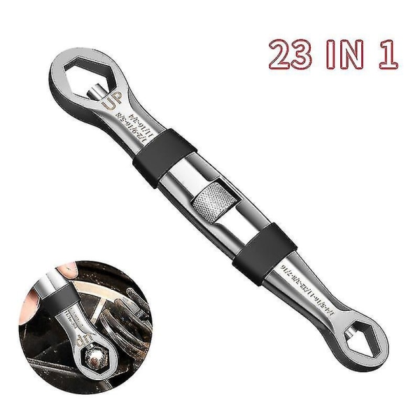 Universal 23 i 1 set Spärrnyckel 7-19 mm Cr-v-nyckel Flexibelt multiverktyg Handverktyg för bilreparation
