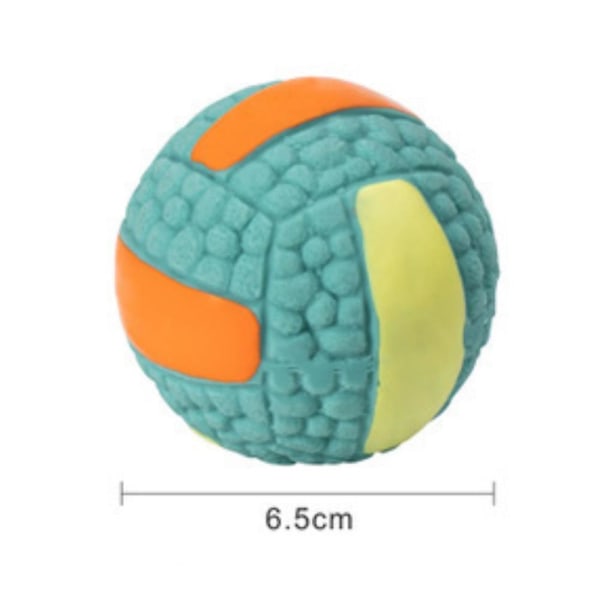 Pet Dog Ball Toy Rugby Elastisk bomullsfylld latex klingande fotboll