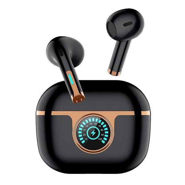 Trådlöst Bluetooth Headset Brusreducering Digital Display Kraftig bas För Apple Android Bluetooth Headset - Svart