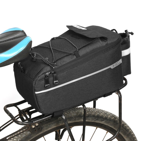 Cykelväskor bagagehållare vattentät, bagagehållare väska black