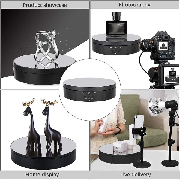 Motoriserat roterande displayställ, 360 graders roterande displayställ, 3 hastigheter