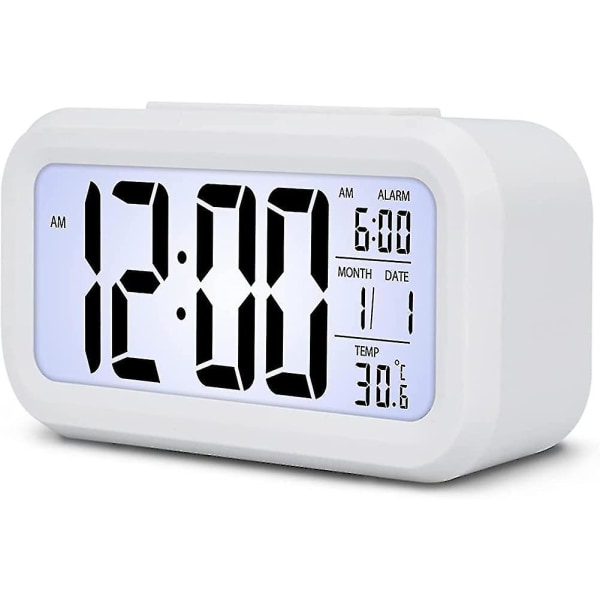 Väckarklocka 4,3" LED-skärm, acsergery digital väckarklocka med batteri Niuniu